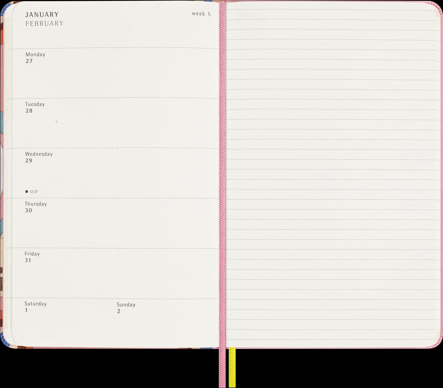 Bild: 8056999270001 | Moleskine Sakura 18 Monate Wochen Notizkalender 2024/2025, L/A5,...