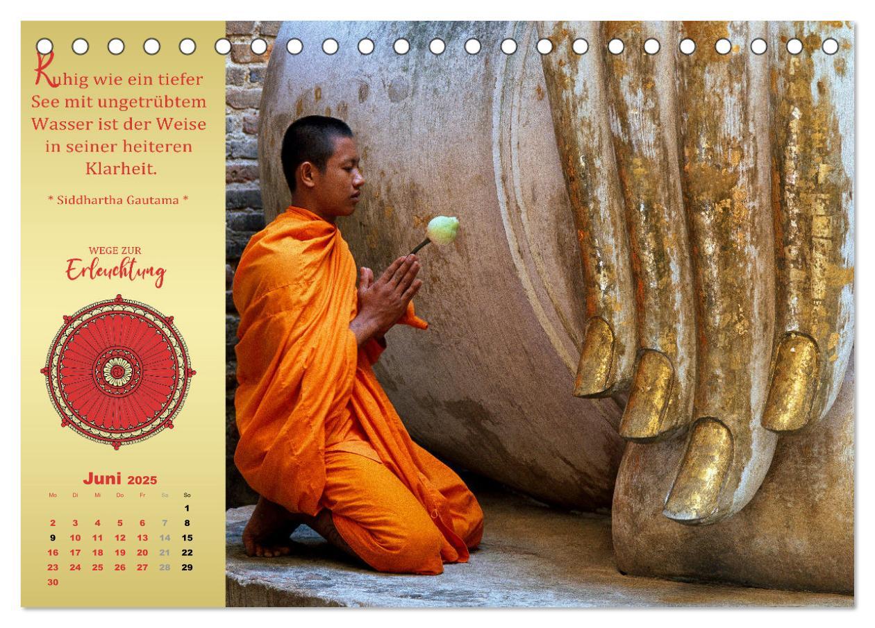 Bild: 9783383907845 | Buddhistische Weisheiten - Wege zur Erleuchtung (Tischkalender 2025...