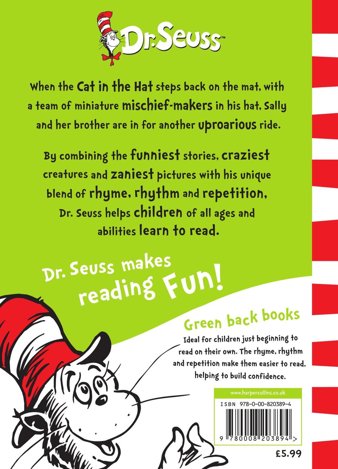 Rückseite: 9780008203894 | The Cat in the Hat Comes Back | Dr. Seuss | Taschenbuch | Englisch