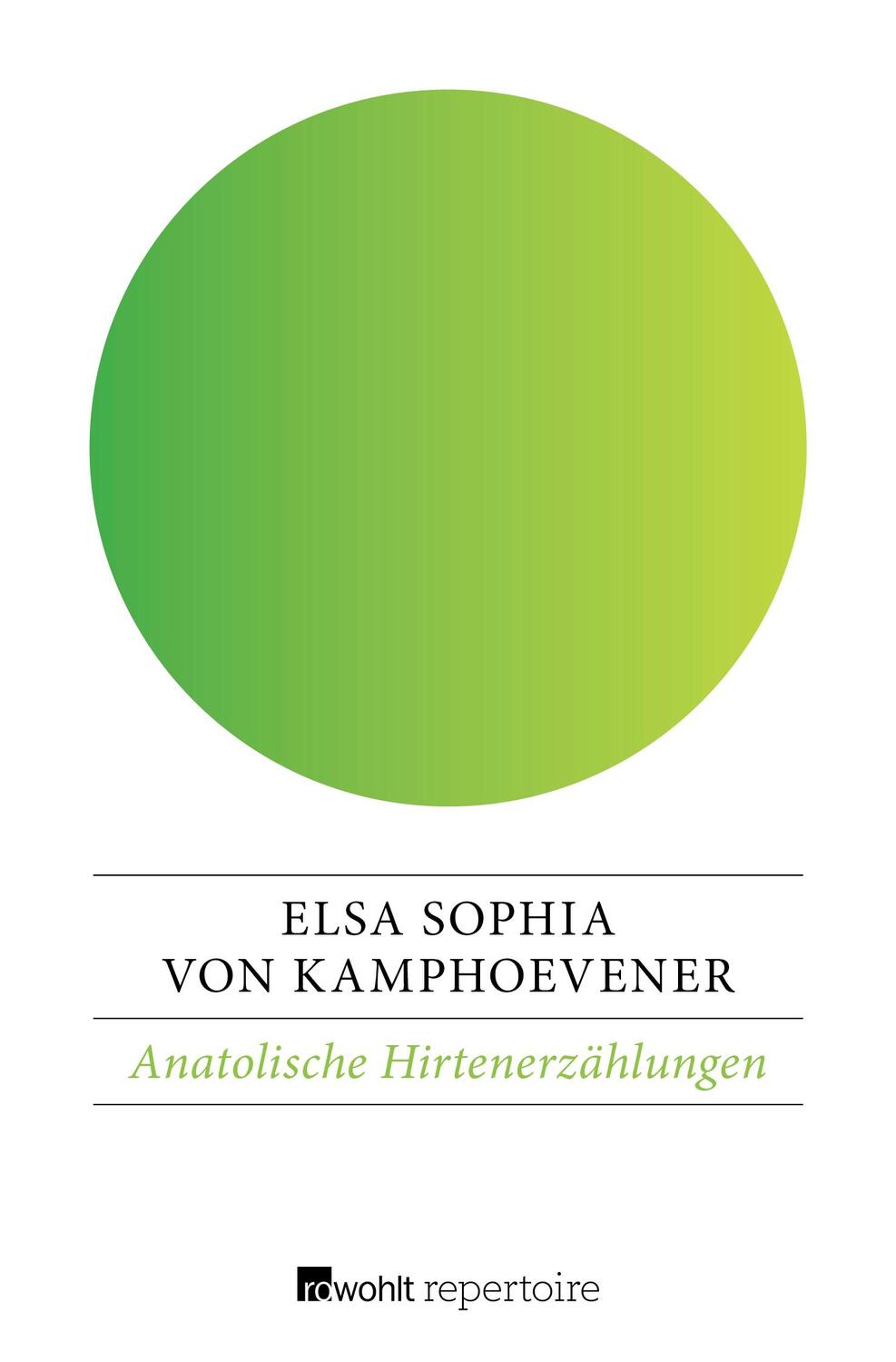 Cover: 9783688108336 | Anatolische Hirtenerzählungen | Elsa Sophia von Kamphoevener | Buch