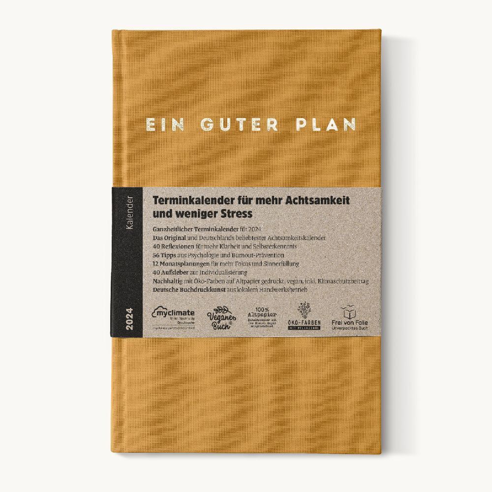 Cover: 4260653842310 | Ein guter Plan 2024, Bernstein | Jan Lenarz | Kalender | Leinen | 2024
