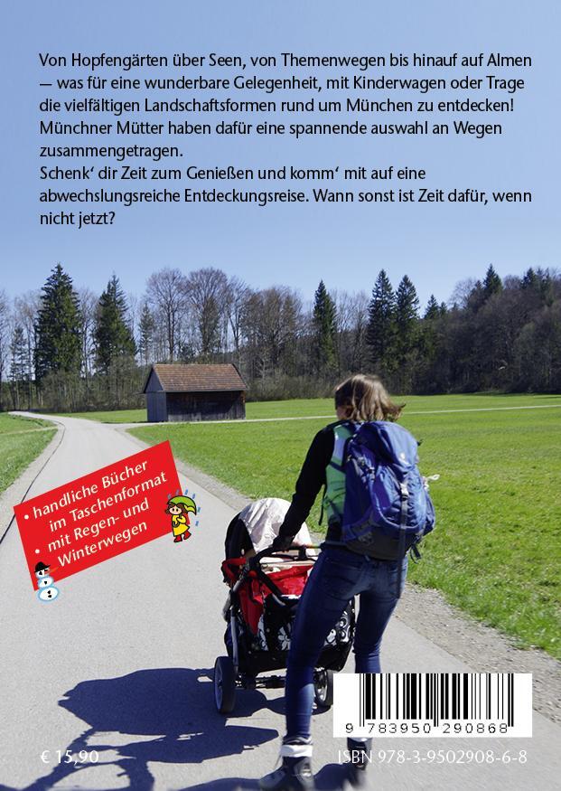 Rückseite: 9783950290868 | Kinderwagen- & Tragetouren um und in München | Droste (u. a.) | Buch