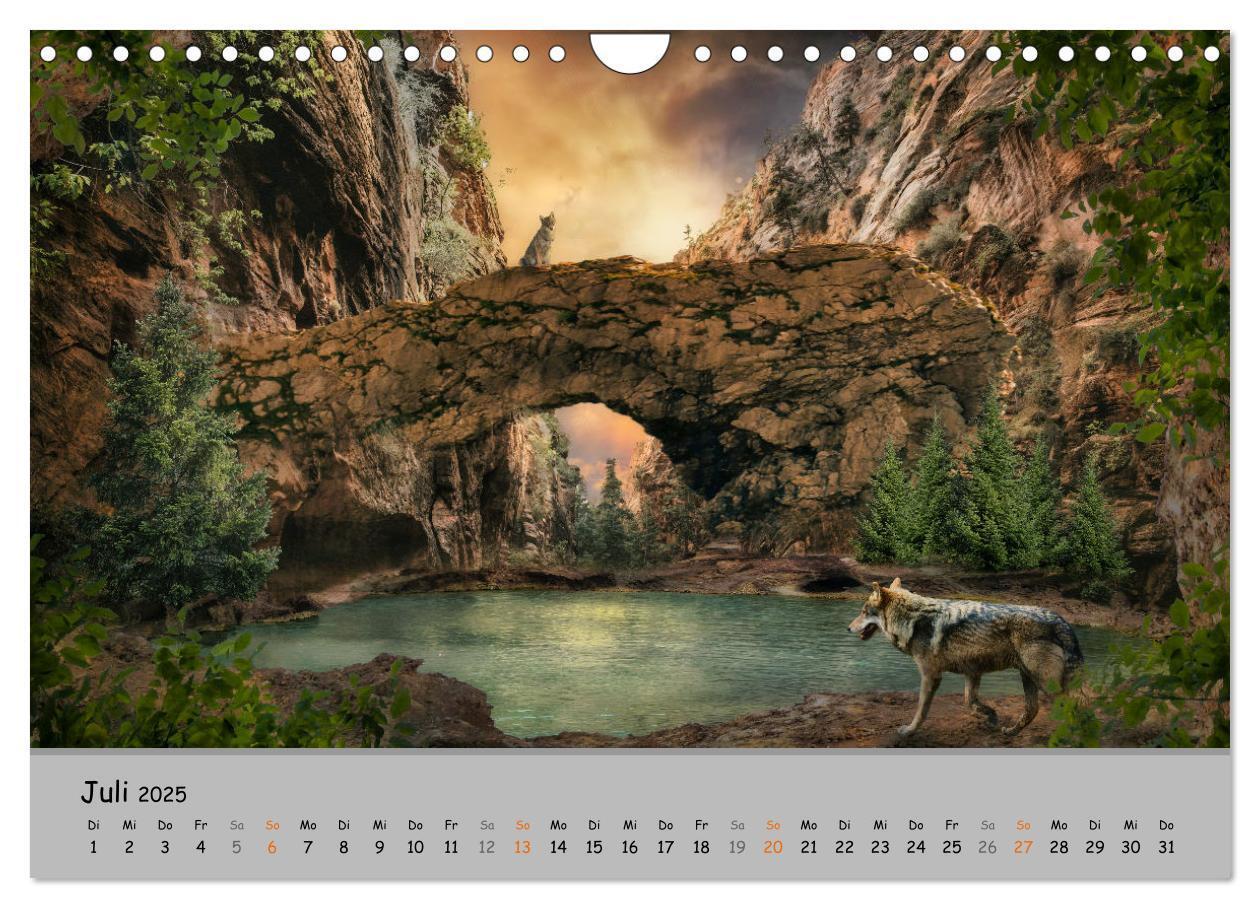 Bild: 9783435080076 | Der lange Weg der Wölfe (Wandkalender 2025 DIN A4 quer), CALVENDO...