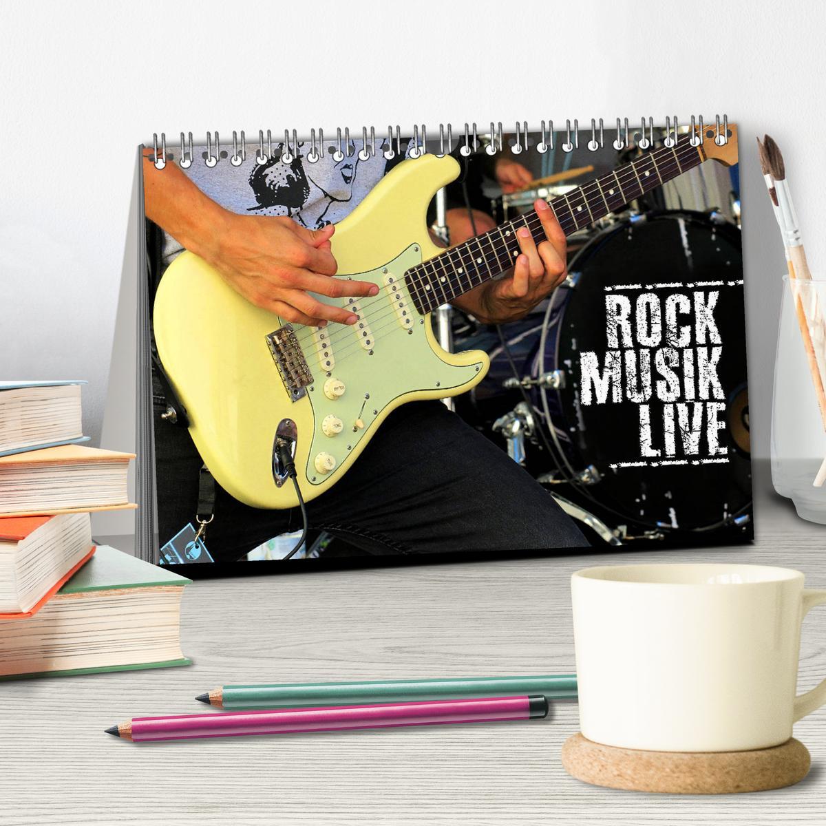 Bild: 9783435187614 | Rockmusik live (Tischkalender 2025 DIN A5 quer), CALVENDO...