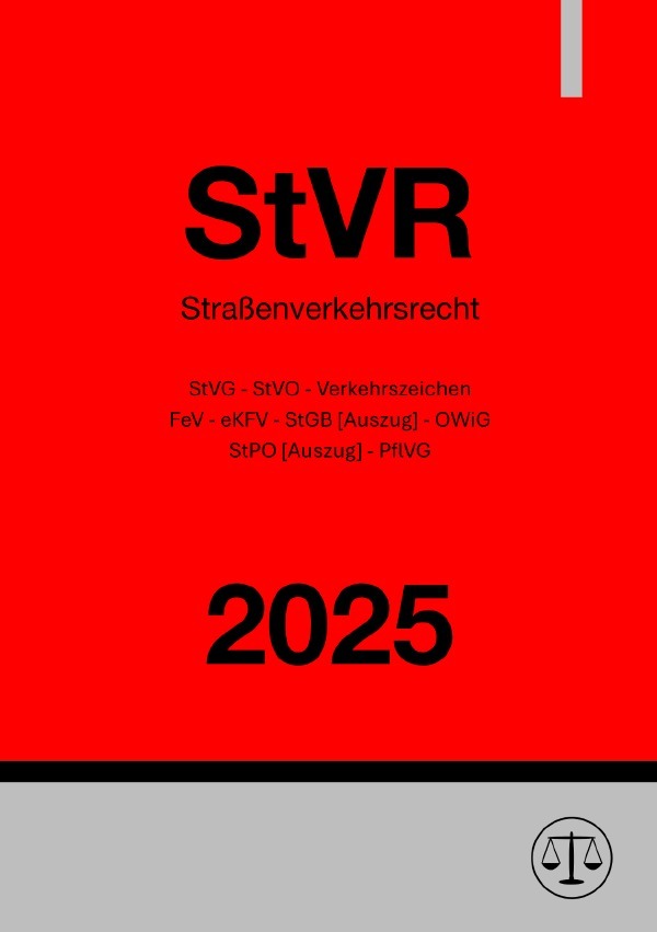 Cover: 9783818750107 | Straßenverkehrsrecht - StVR 2025 | Ronny Studier | Taschenbuch | 2024