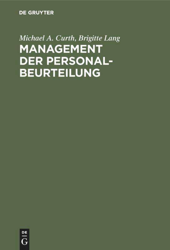 Cover: 9783486221008 | Management der Personalbeurteilung | Brigitte Lang (u. a.) | Buch | X