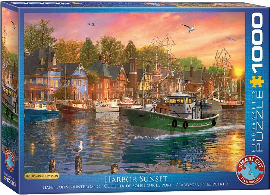 Bild: 628136609692 | Harbor Sunset (Puzzle) | Spiel | In Spielebox | 6000-0969 | 2023