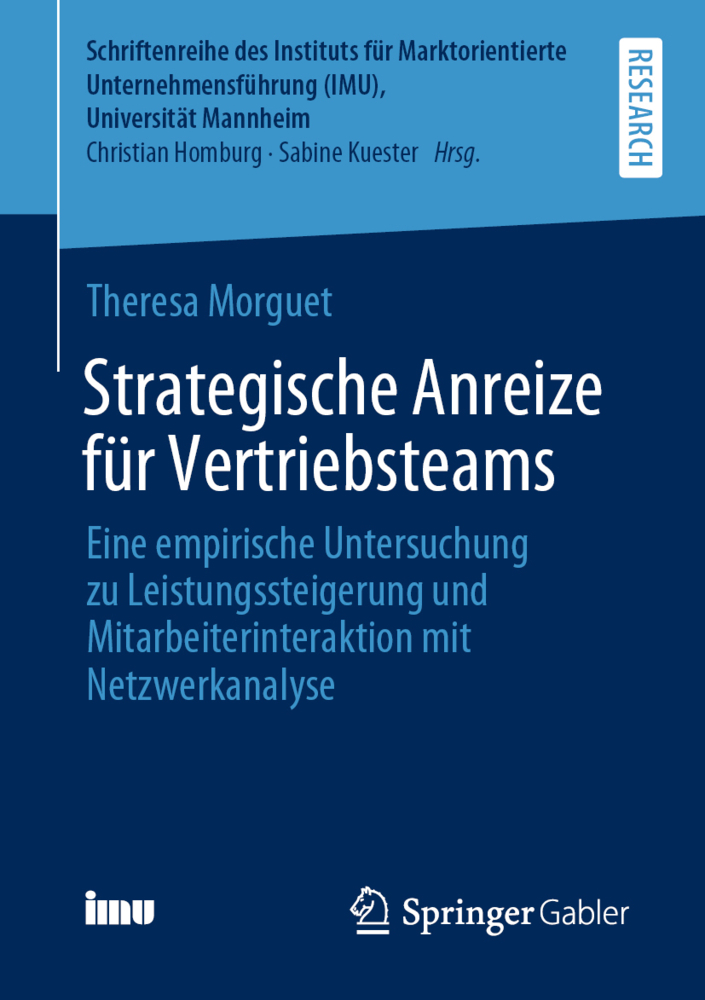 Cover: 9783658337735 | Strategische Anreize für Vertriebsteams | Theresa Morguet | Buch
