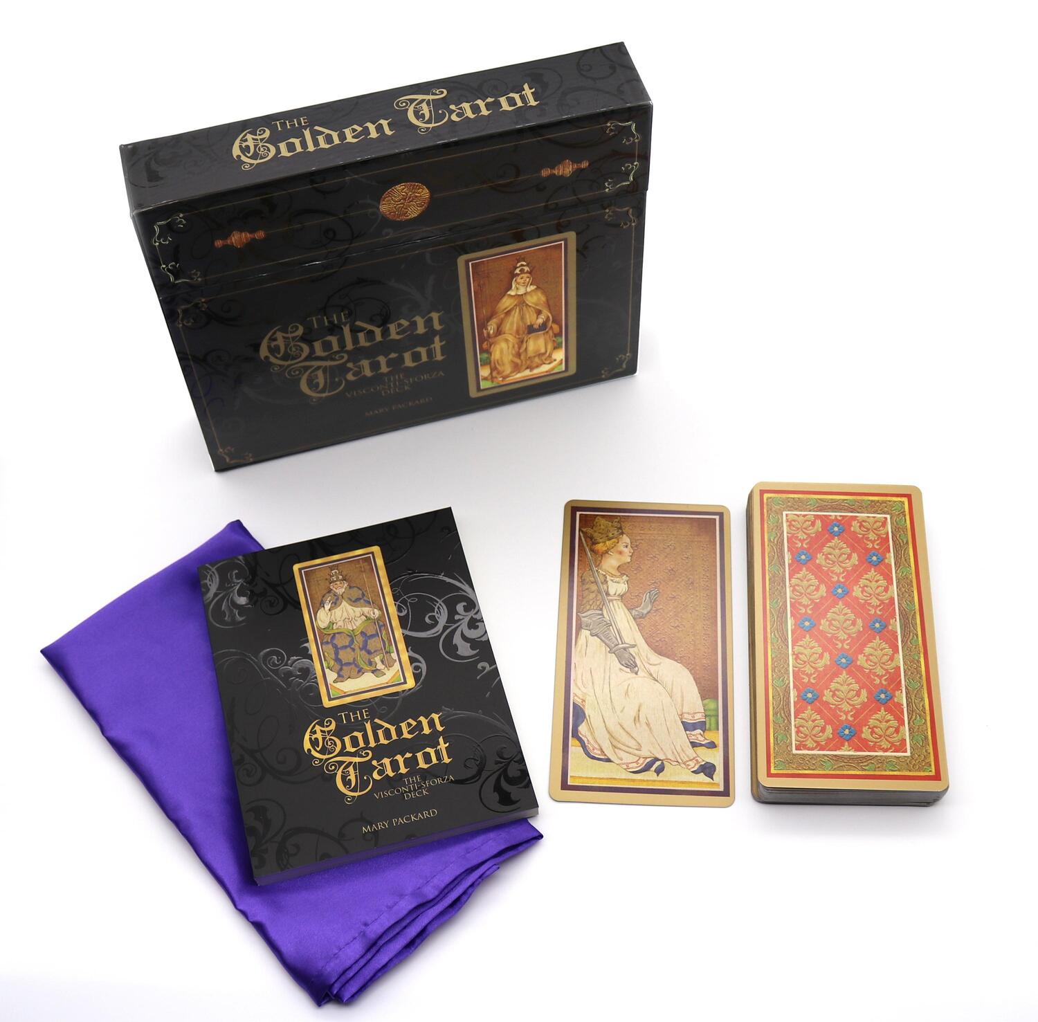 Cover: 9781631067549 | The Golden Tarot: The Visconti-Sforza Deck [With Book(s)] | Packard