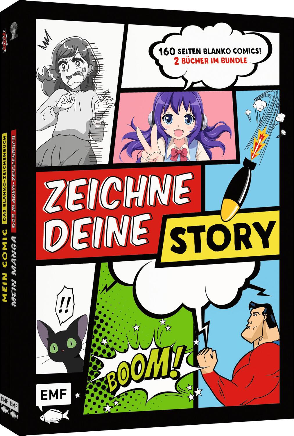 Cover: 9783745919592 | Zeichne deine Story - Blanko Comics: Zwei Bücher im Bundle | Buch