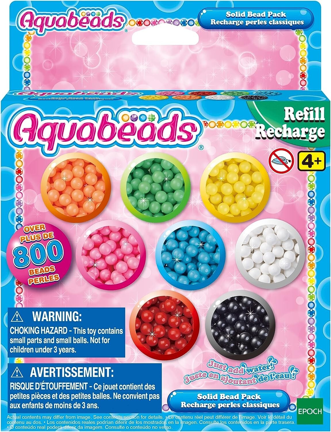 Cover: 5054131315170 | Aquabeads 31517 - Perlen rund, Nachfüllpack, ca. 800 Stück | Aquabeads