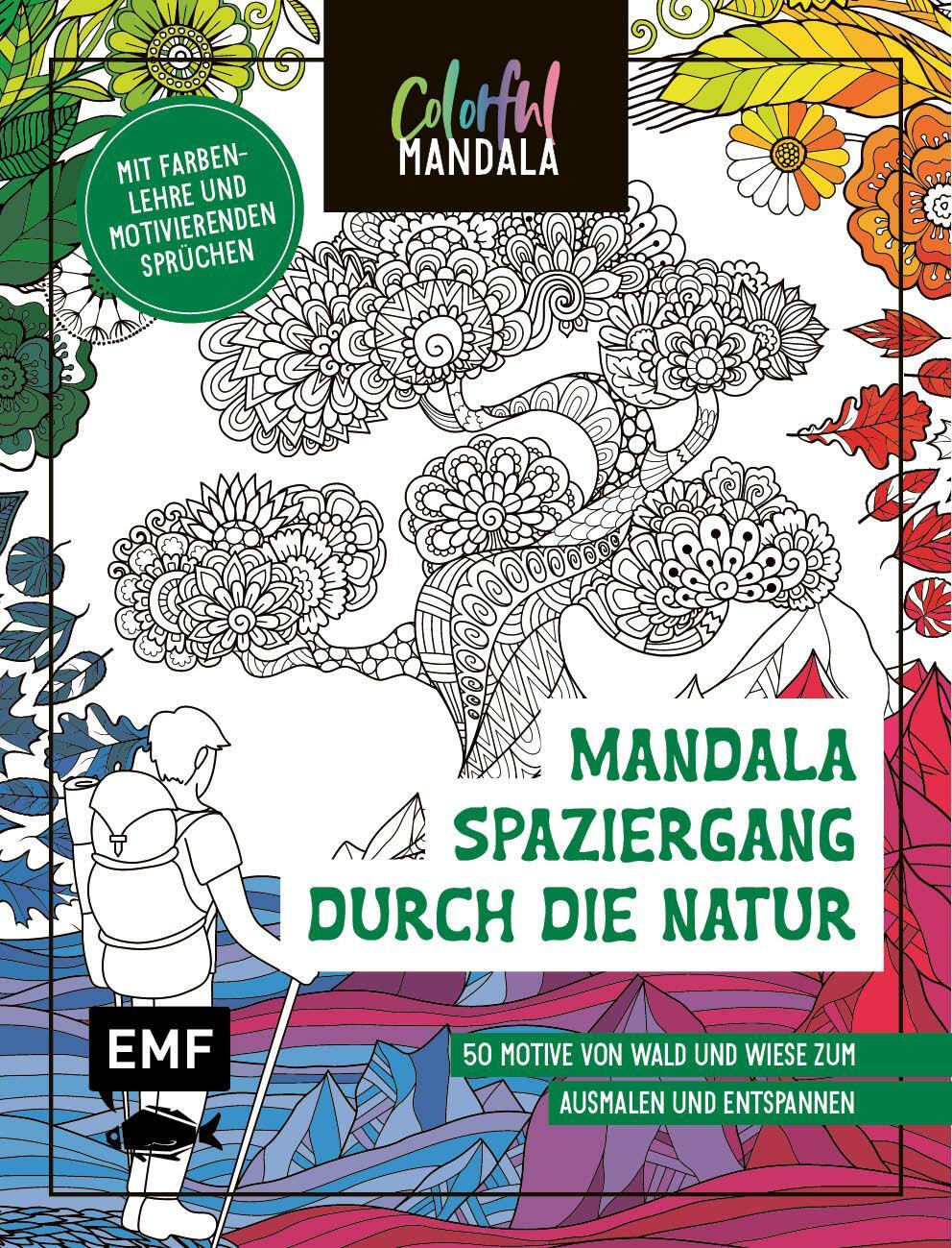 Cover: 9783745918588 | Colorful Mandala - Mandala - Spaziergang durch die Natur | Taschenbuch