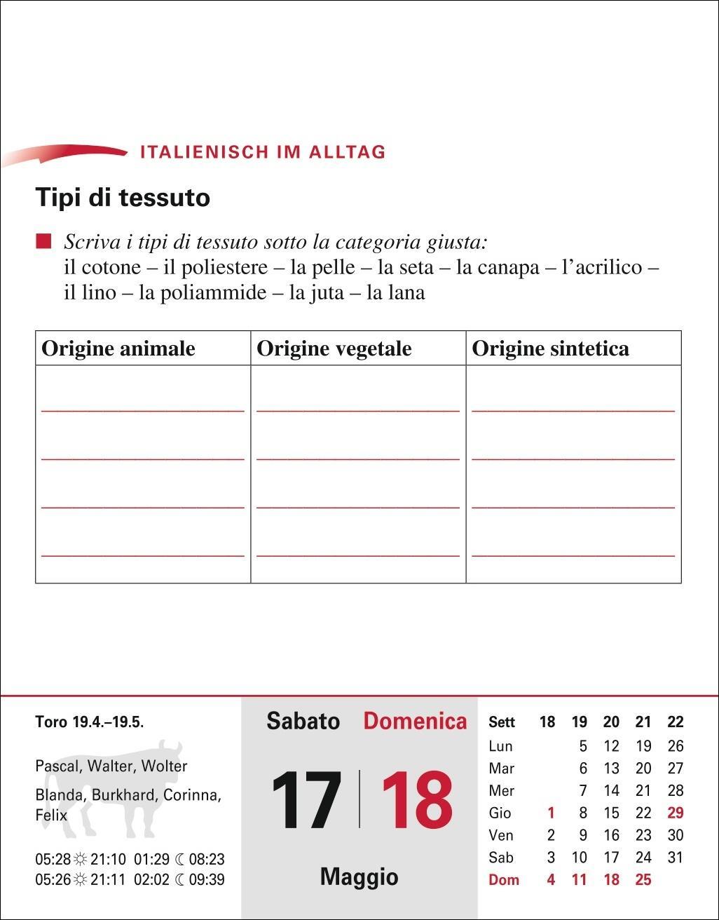 Bild: 9783840033629 | Italienisch Sprachkalender 2025 - Italienisch lernen leicht gemacht...