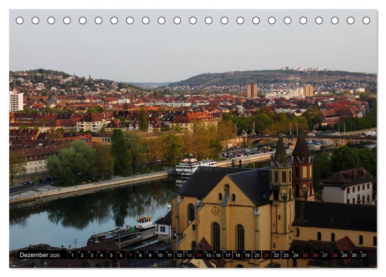 Bild: 9783435653607 | Würzburg am Abend (Tischkalender 2025 DIN A5 quer), CALVENDO...