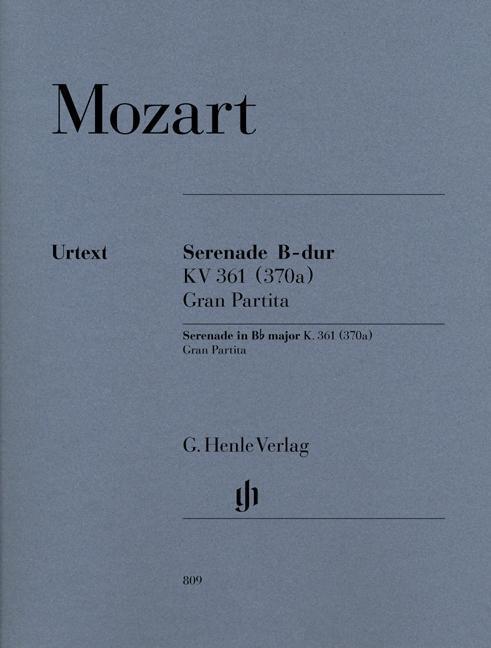 Cover: 9790201808093 | Wolfgang Amadeus Mozart - Serenade "Gran Partita" B-dur KV 361 für...