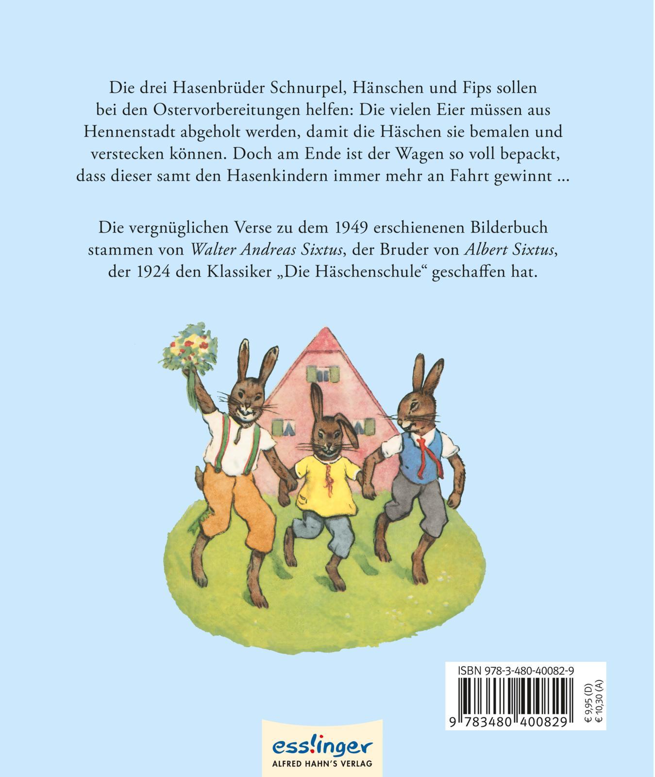 Rückseite: 9783480400829 | Die Hasenbübchen | Eine lustige Hasengeschichte | Sixtus | Buch | 2013