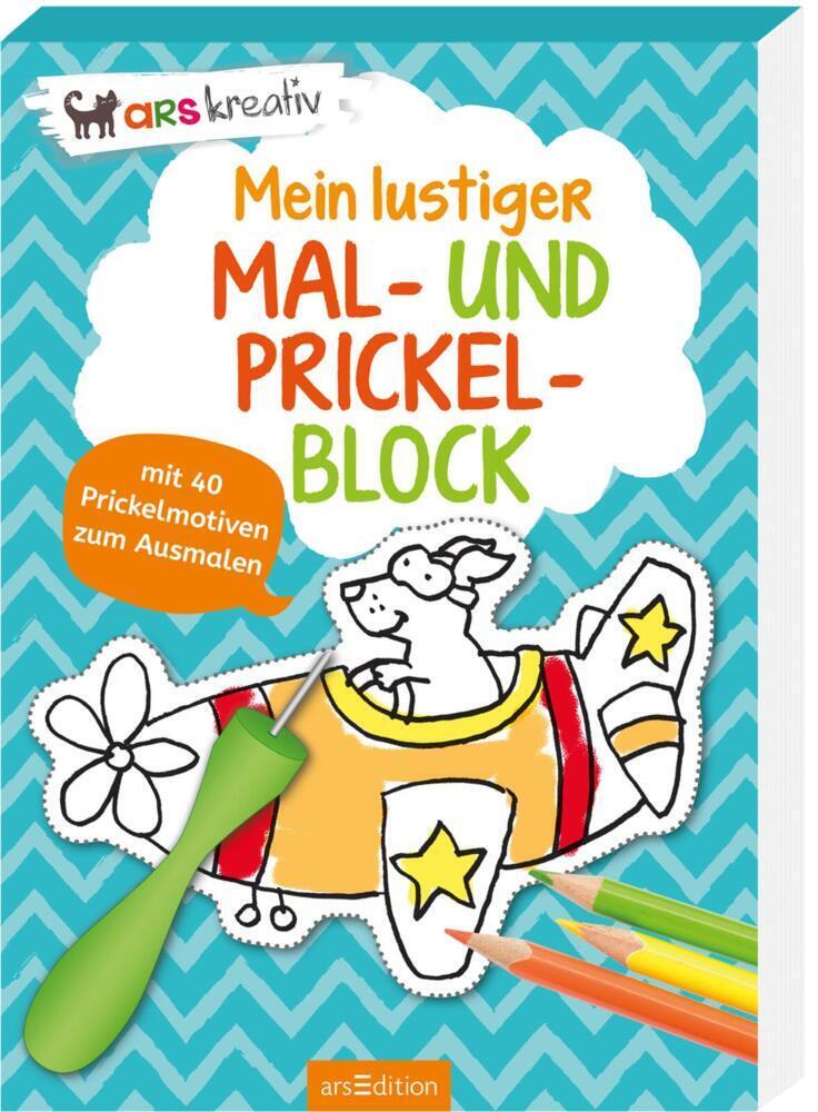 Cover: 9783845827285 | Mein lustiger Mal- und Prickelblock | Sandra Schmidt | Taschenbuch