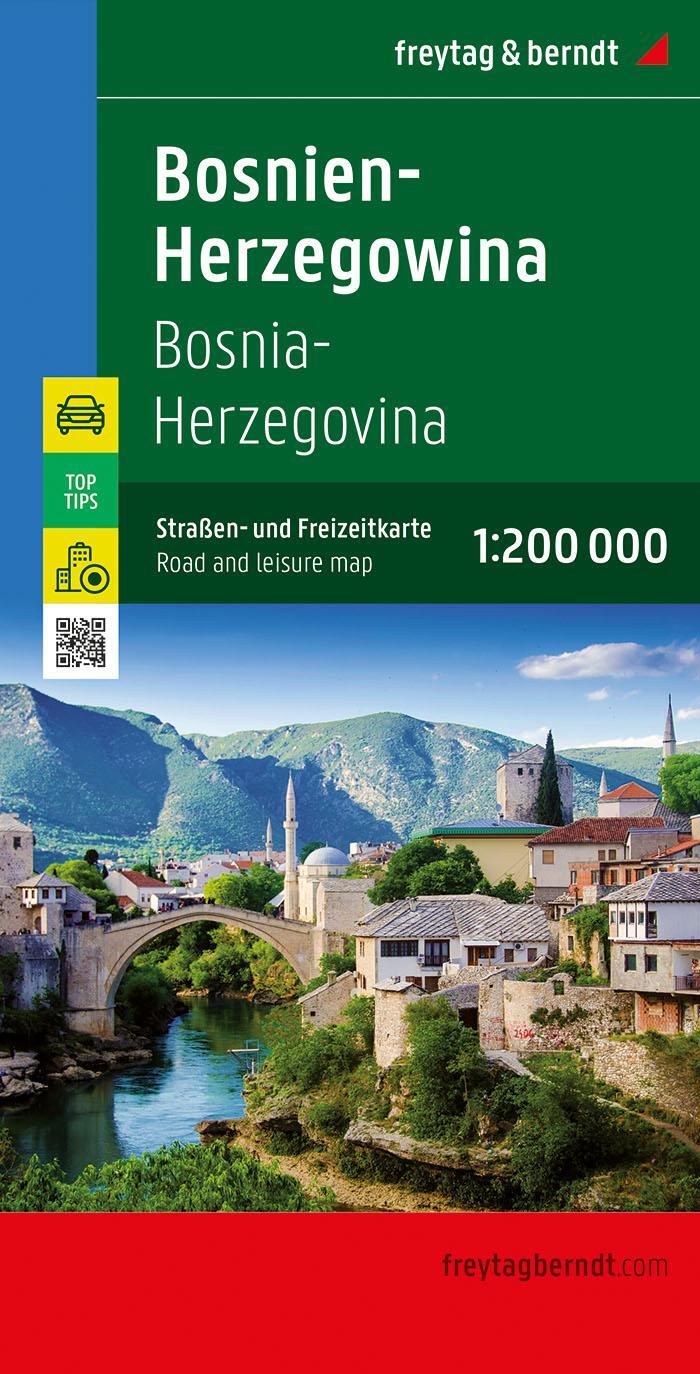 Cover: 9783707922035 | Bosnien-Herzegowina, Straßen- und Freizeitkarte 1:200.000, freytag...