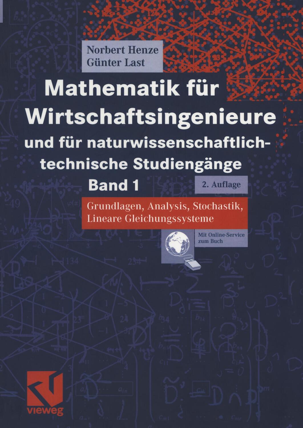 Cover: 9783528131906 | Mathematik für Wirtschaftsingenieure und für...