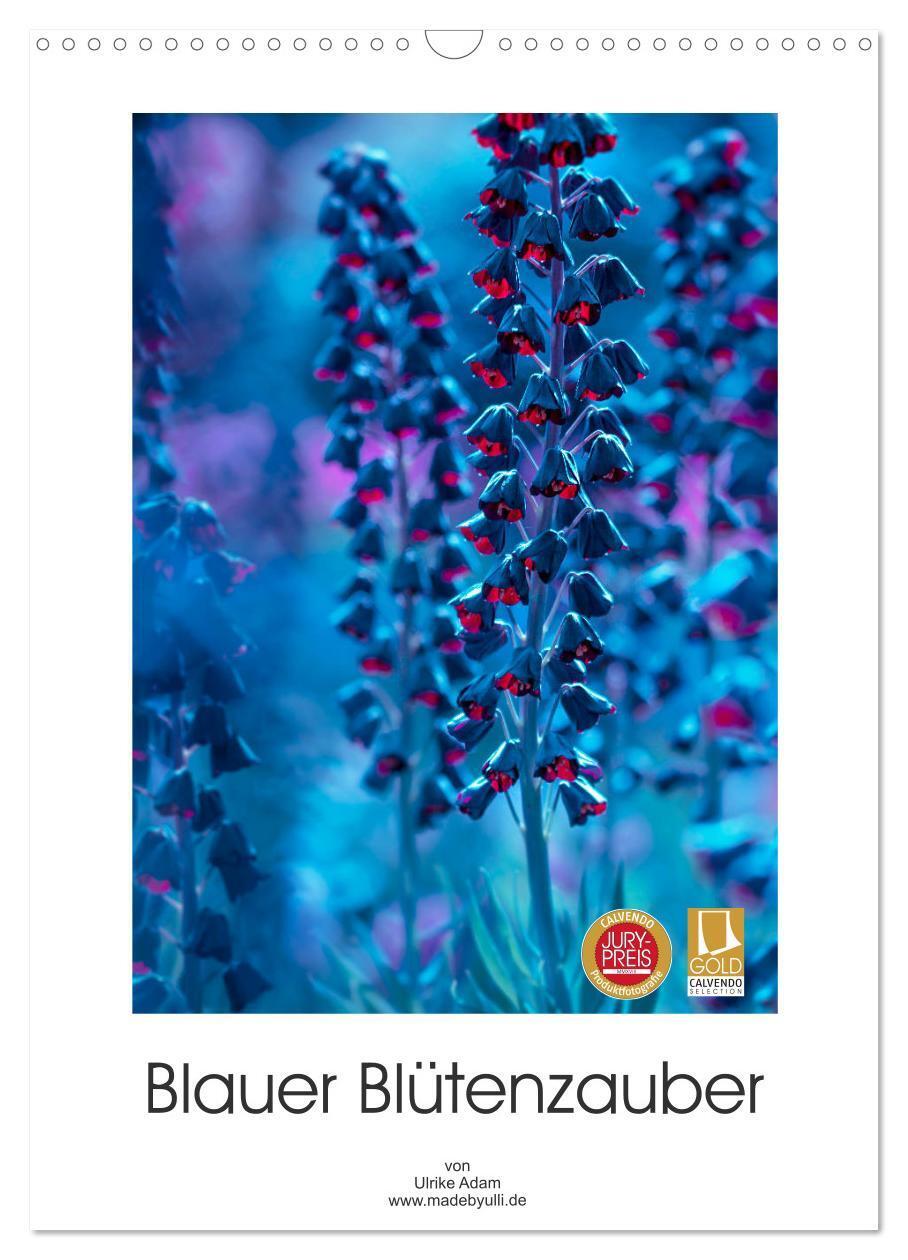 Cover: 9783383068614 | Blauer Blütenzauber (Wandkalender 2024 DIN A3 hoch), CALVENDO...