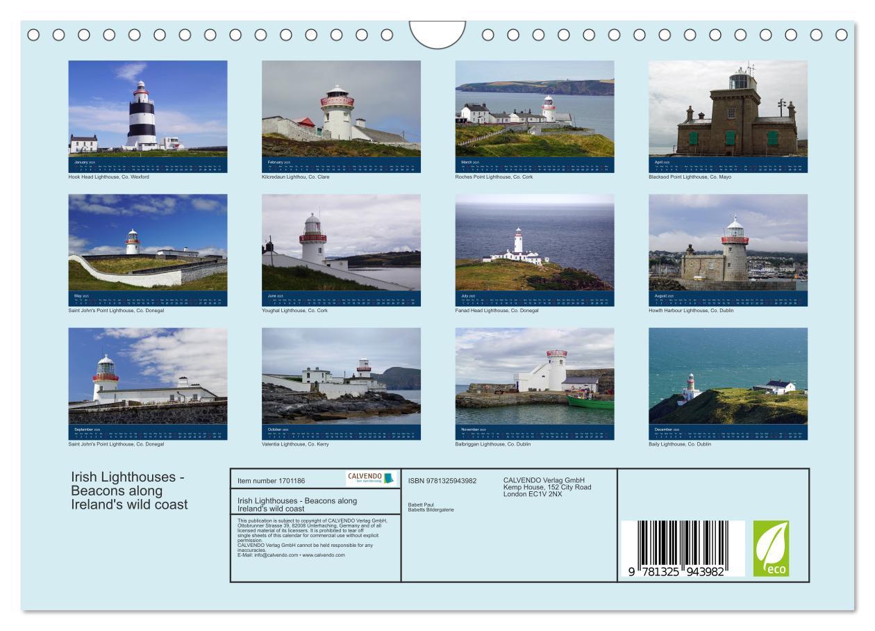 Bild: 9781325943982 | Irish Lighthouses - Beacons along Ireland's wild coast (Wall...