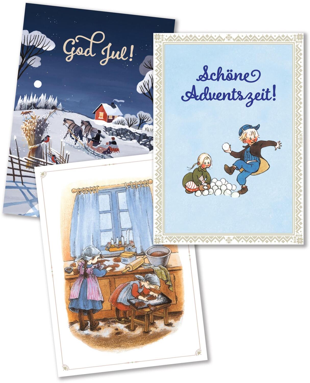 Bild: 4260512186210 | Astrid Lindgren. God Jul. 12 wunderschöne Weihnachtskarten zum...