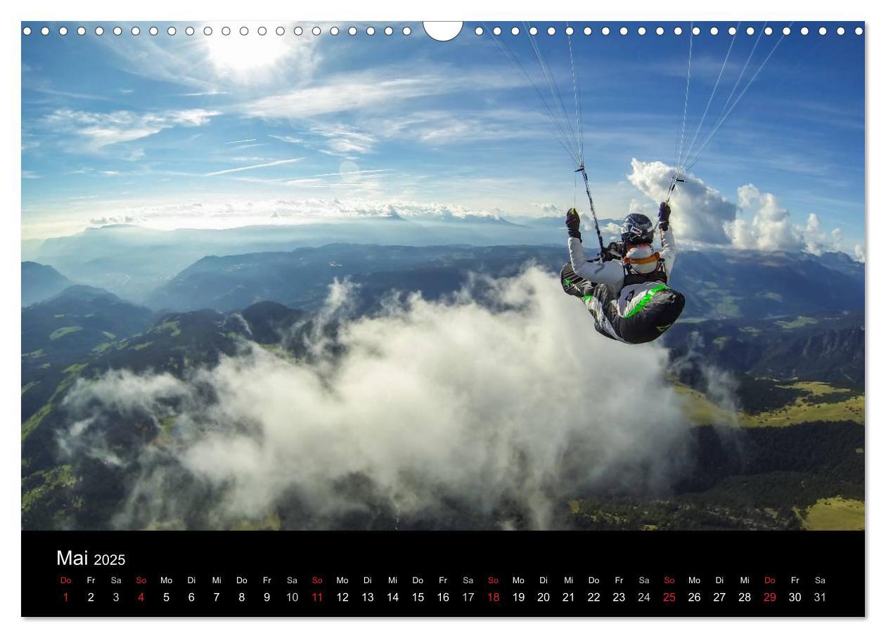 Bild: 9783435630936 | Paragliding - zwischen Himmel und Erde (Wandkalender 2025 DIN A3...