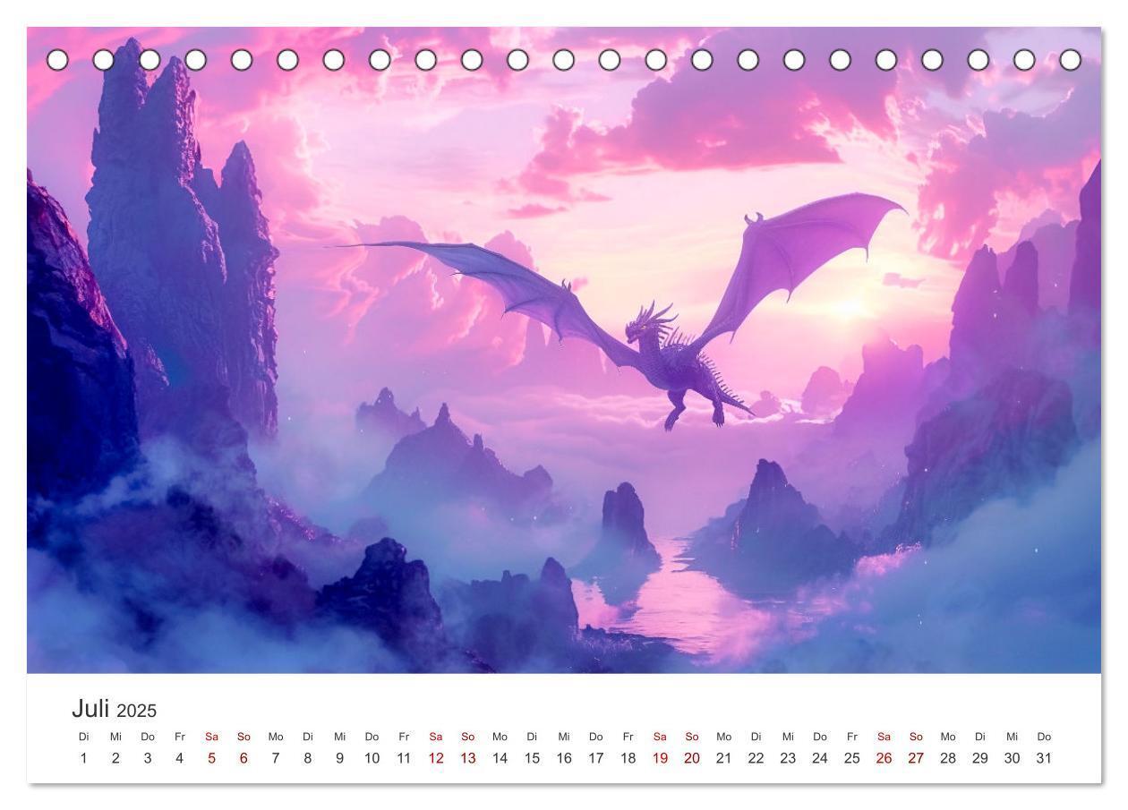 Bild: 9783383790966 | Das Jahr der Drachen (Tischkalender 2025 DIN A5 quer), CALVENDO...