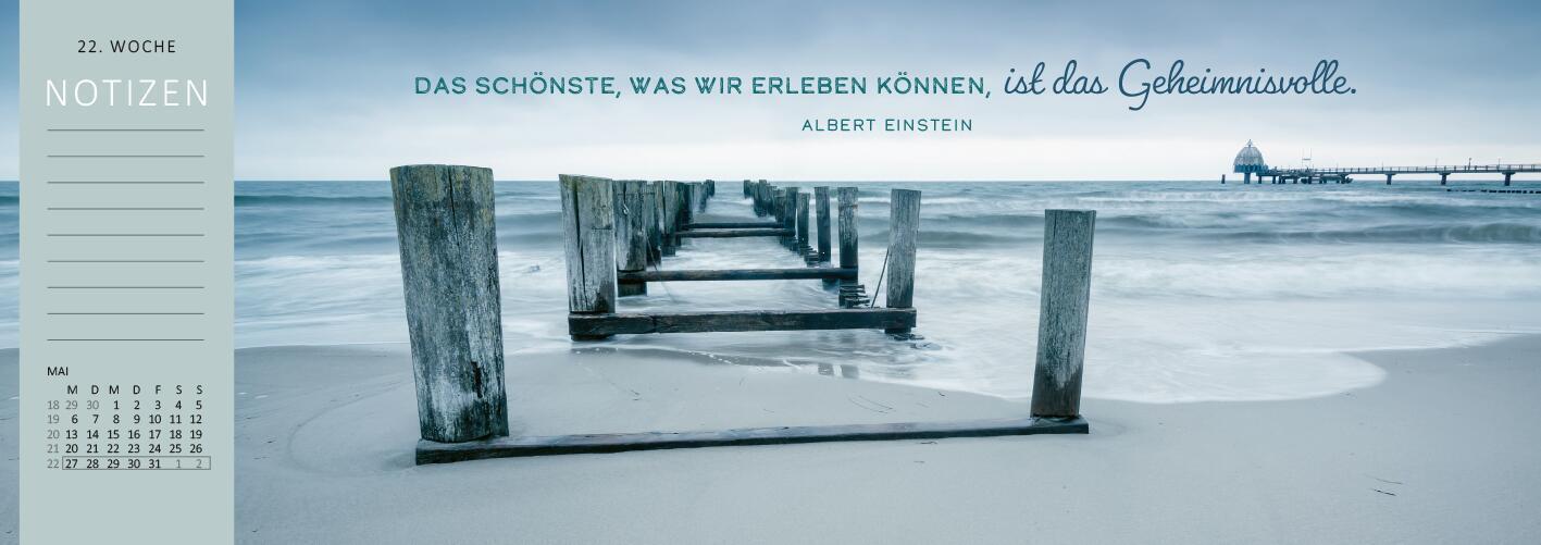 Bild: 4014489130277 | Tischkalender Sehnsucht nach Meer 2024 | Kalender | 128 S. | Deutsch