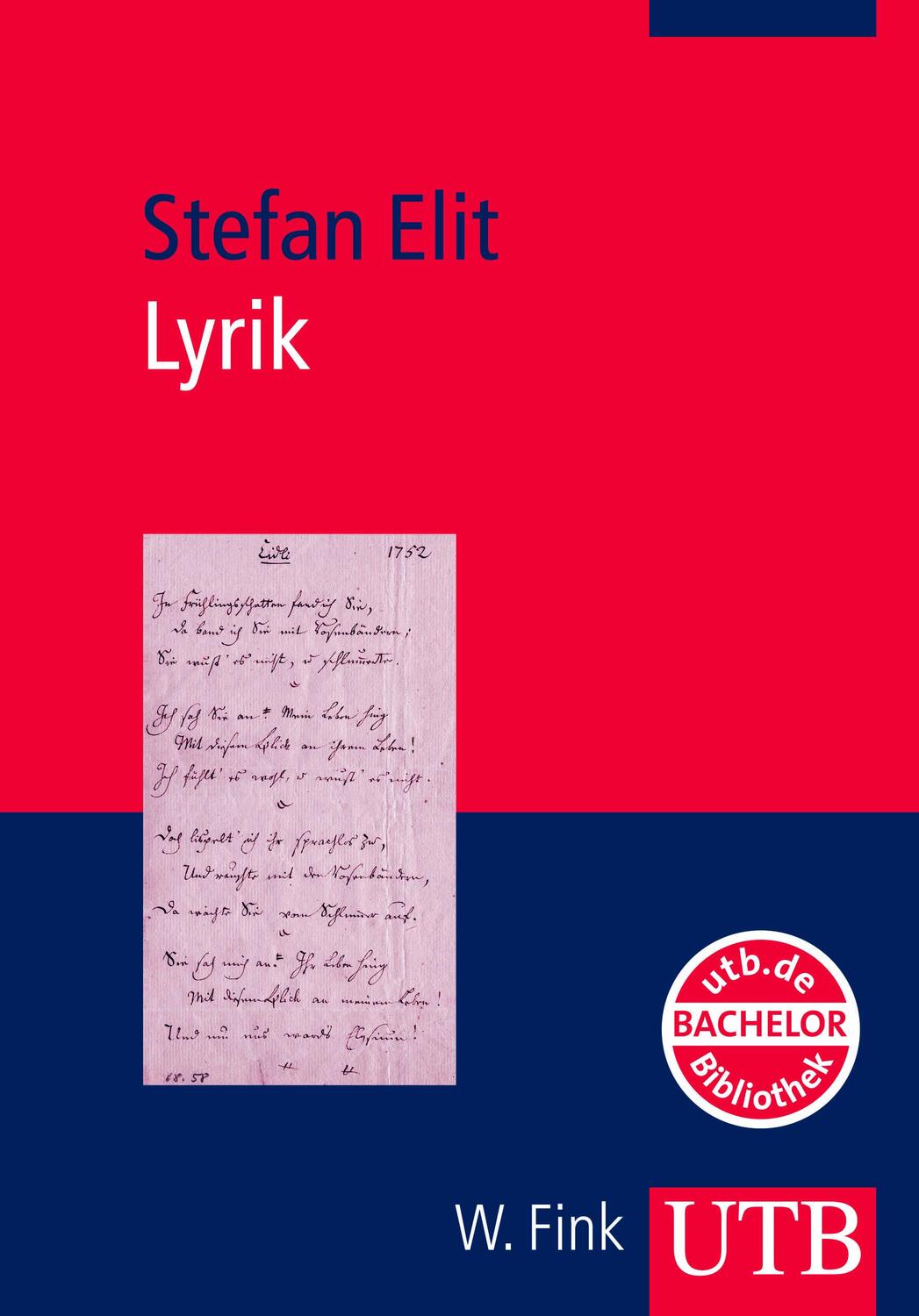 Cover: 9783825231118 | Lyrik | Stefan Elit | Taschenbuch | 249 S. | Deutsch | 2008 | UTB GmbH