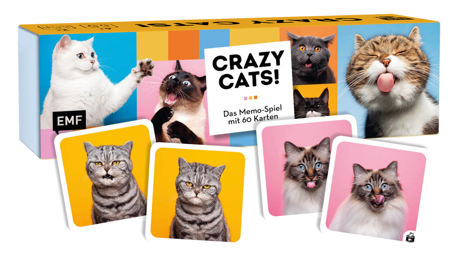 Cover: 4260478342248 | Memo-Spiel: Crazy cats! | Spiel | 60 S. | Deutsch | 2023