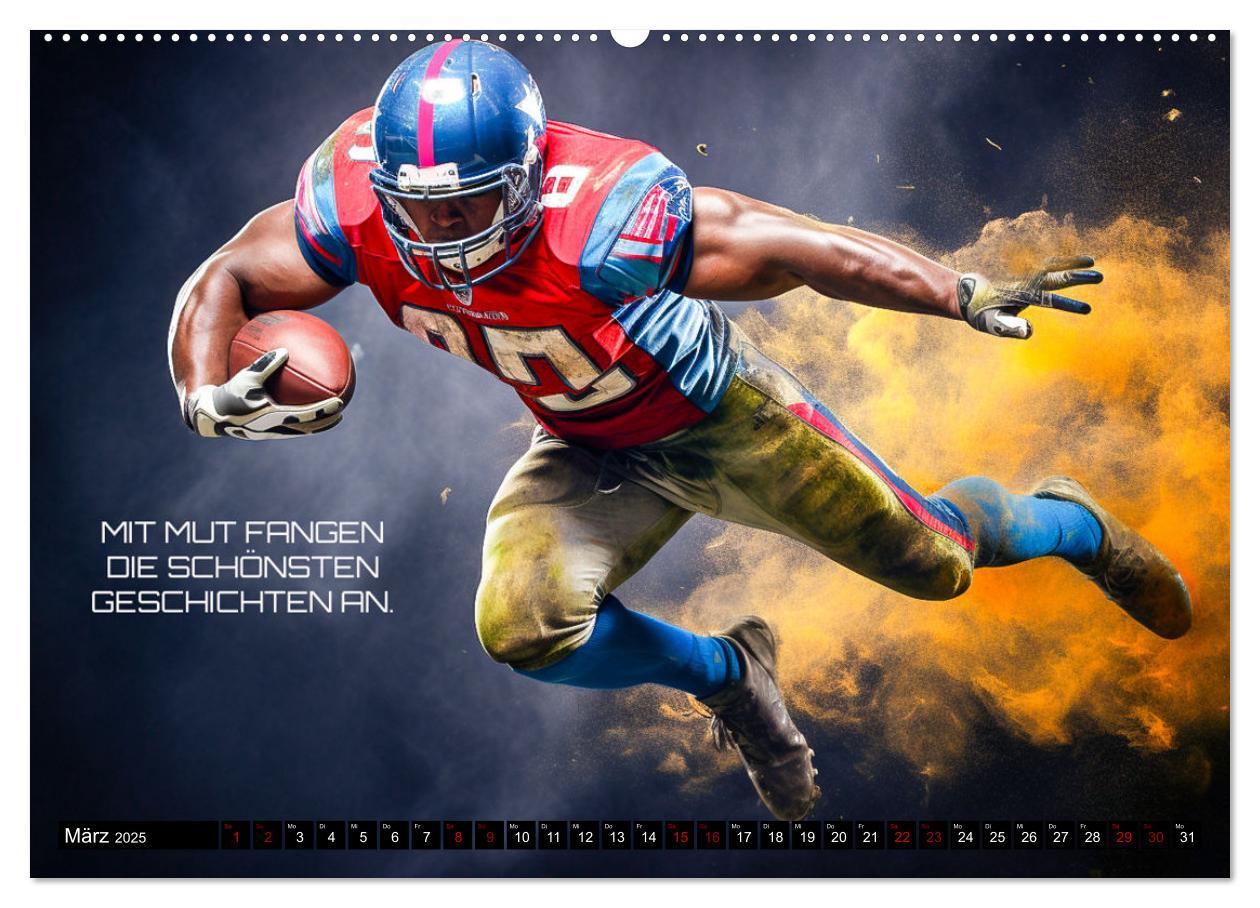 Bild: 9783383874703 | American Football und Motivation (hochwertiger Premium Wandkalender...