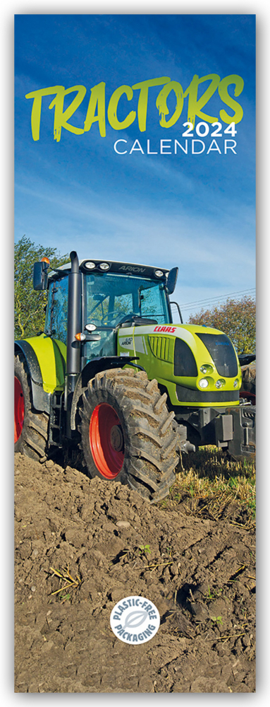 Cover: 9781529837575 | Tractors - Traktoren 2024 - Slimline-Kalender | Carousel Calendar