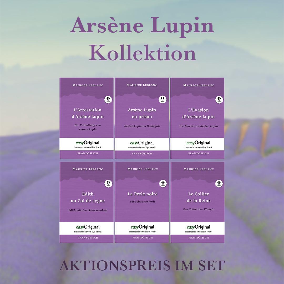 Cover: 9783991127383 | Arsène Lupin Kollektion (Bücher + 6 Audio-CDs) - Lesemethode von...