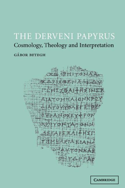 Cover: 9780521047395 | The Derveni Papyrus | Cosmology, Theology and Interpretation | Buch