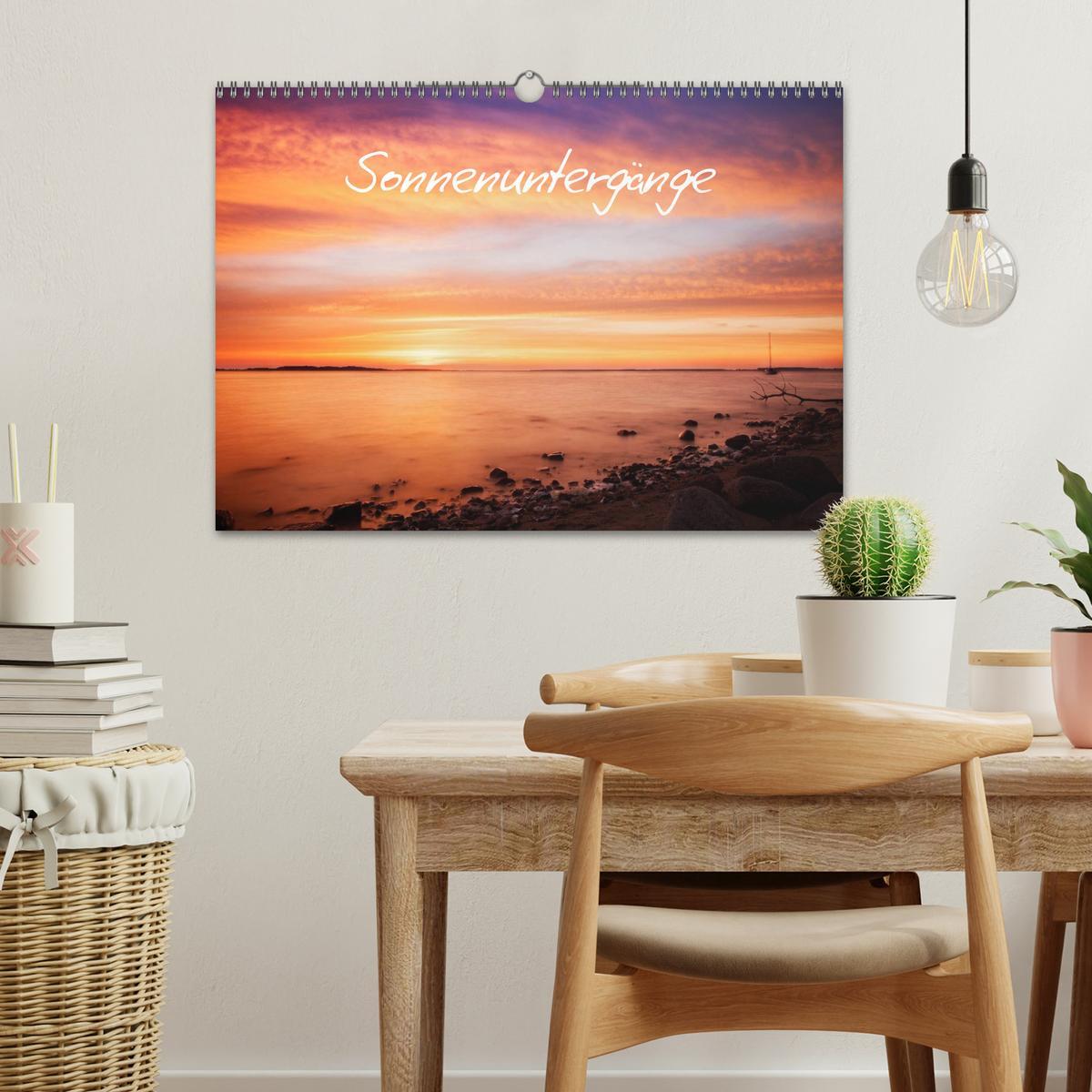 Bild: 9783435797691 | Sonnenuntergänge (Wandkalender 2025 DIN A3 quer), CALVENDO...