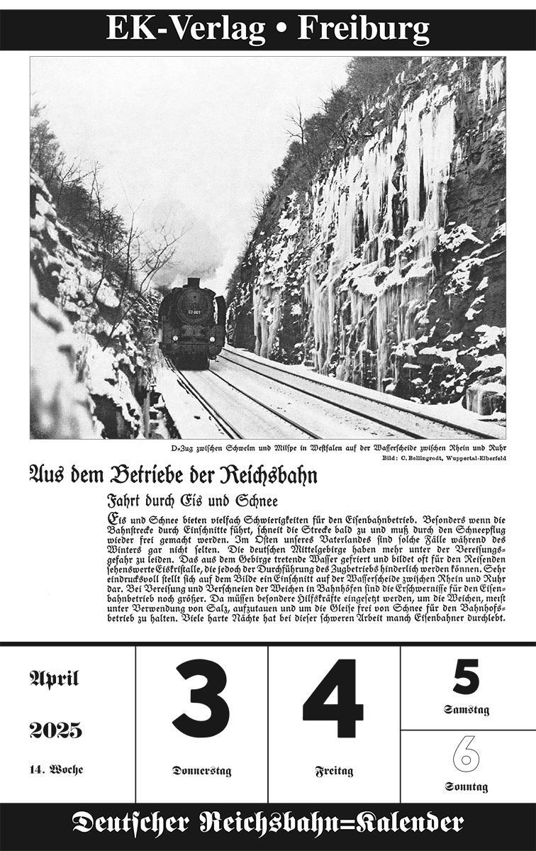 Bild: 9783844659306 | Deutscher Reichsbahn-Kalender 2025 | Kalender | 106 S. | Deutsch