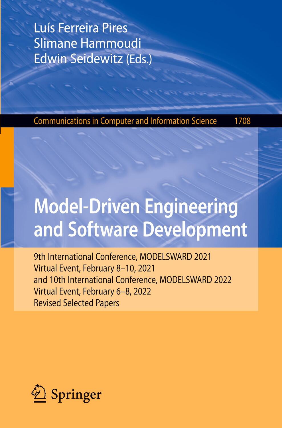 Cover: 9783031388200 | Model-Driven Engineering and Software Development | Pires (u. a.)