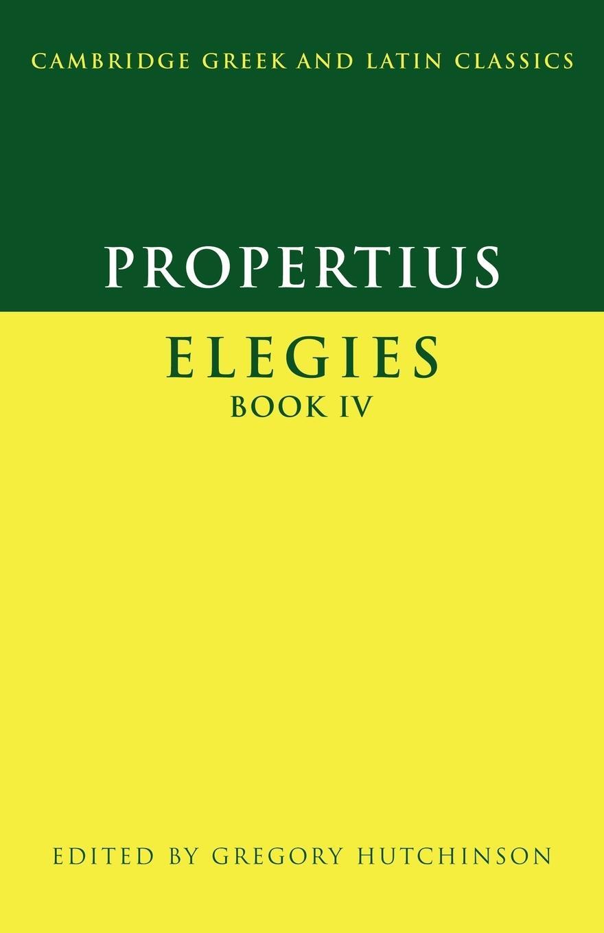 Cover: 9780521525619 | Propertius | Elegies | Gregory Hutchinson | Taschenbuch | Paperback