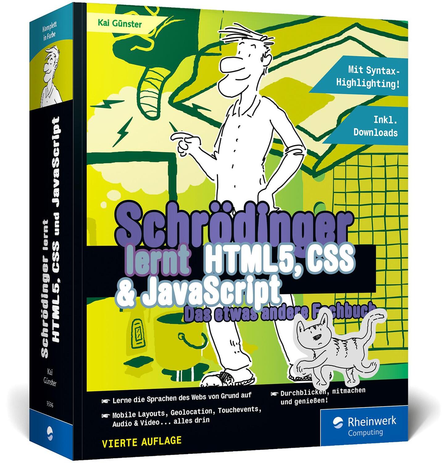 Cover: 9783836295963 | Schrödinger lernt HTML5, CSS und JavaScript | Kai Günster | Buch