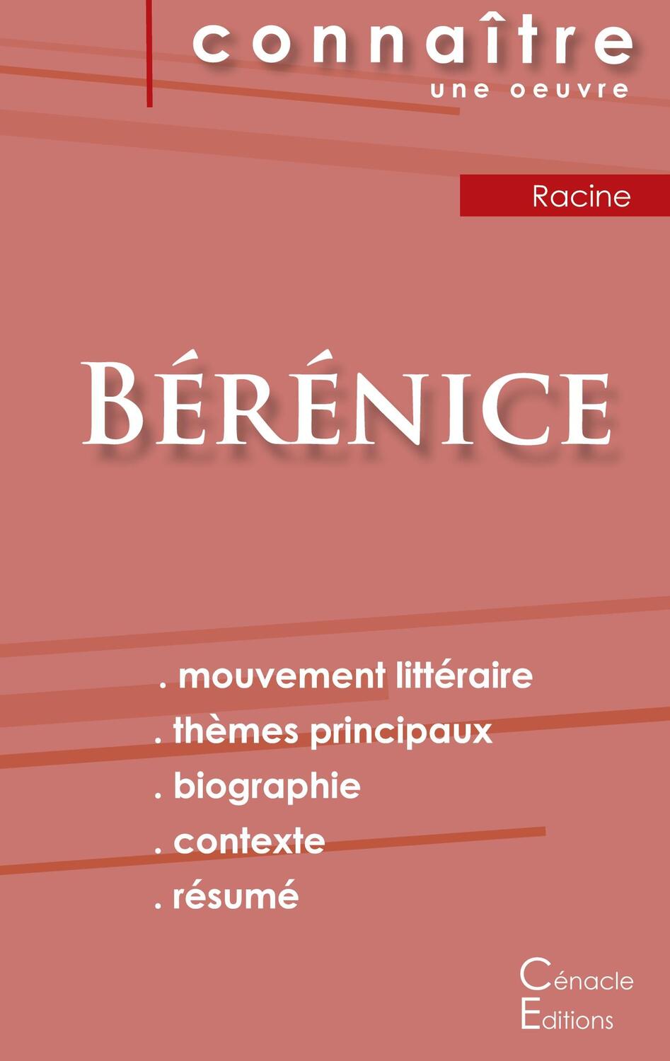 Cover: 9782759302093 | Fiche de lecture Bérénice de Racine (Analyse littéraire de...