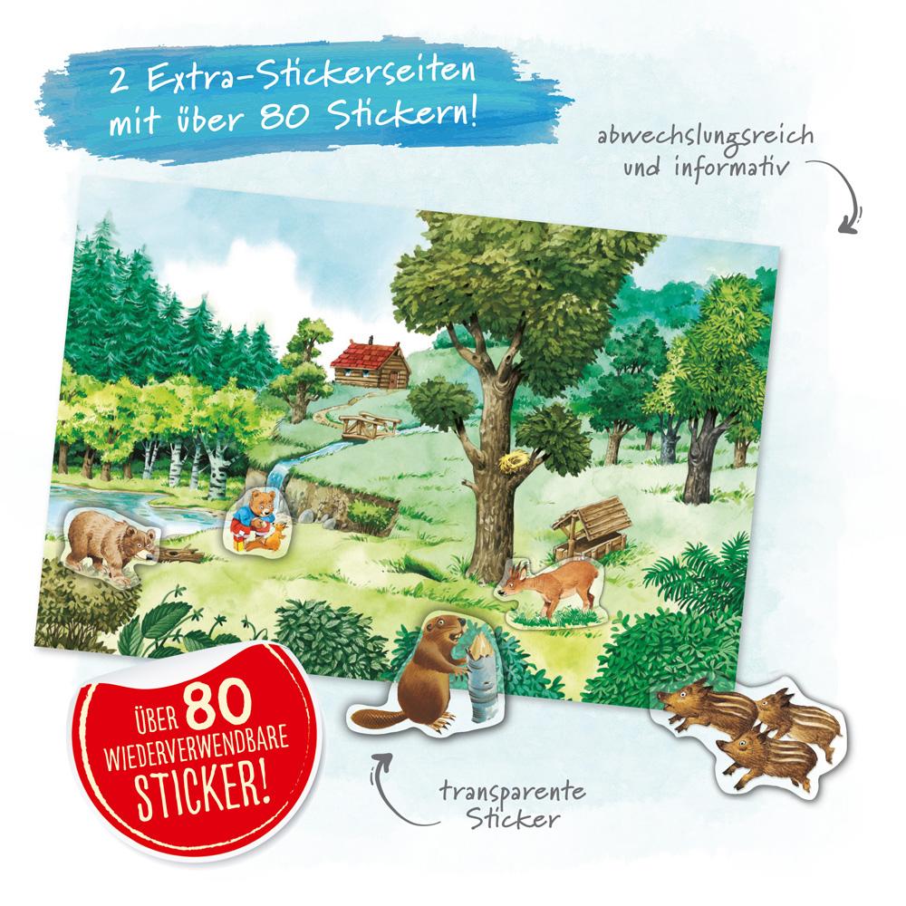 Bild: 9783965521704 | Trötsch Der Wald Geschichten Spiele Wissenswertes Stickerbuch | Co.KG