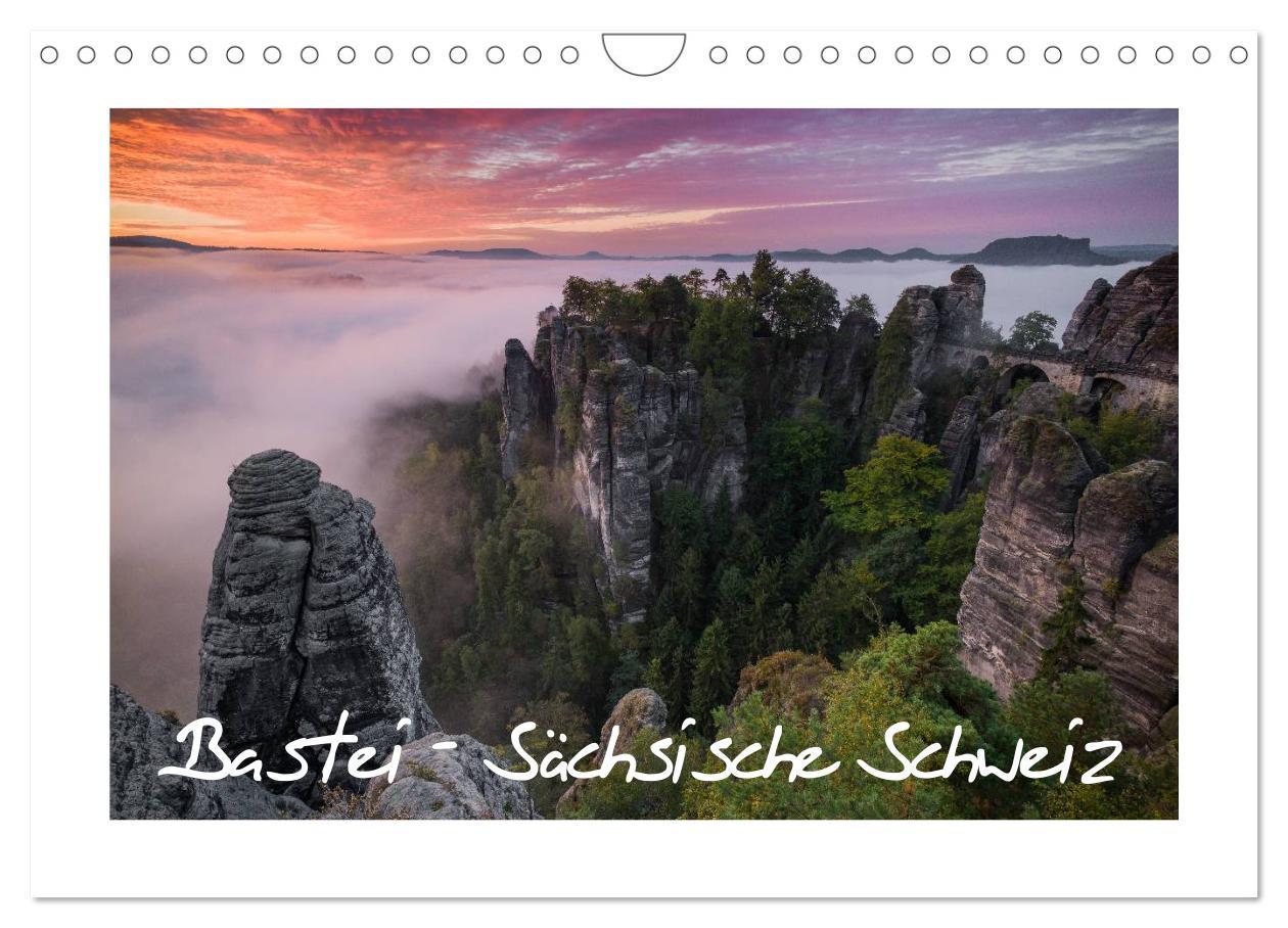 Cover: 9783435841141 | Bastei - Sächsische Schweiz (Wandkalender 2025 DIN A4 quer),...