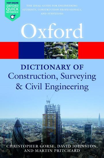 Cover: 9780198832485 | A Dictionary of Construction, Surveying, and Civil Engineering | Buch