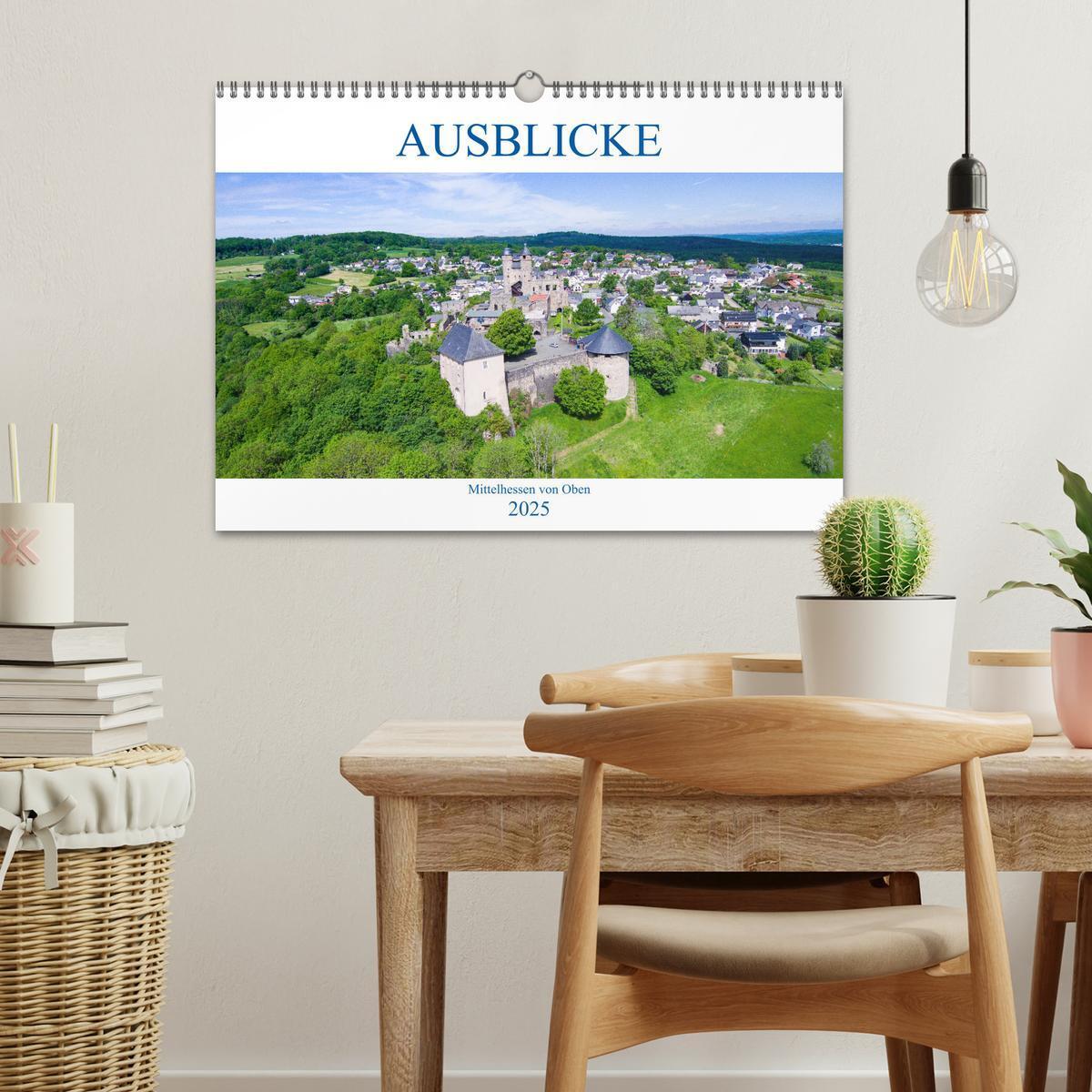 Bild: 9783435194810 | Ausblicke - Mittelhessen von Oben (Wandkalender 2025 DIN A3 quer),...