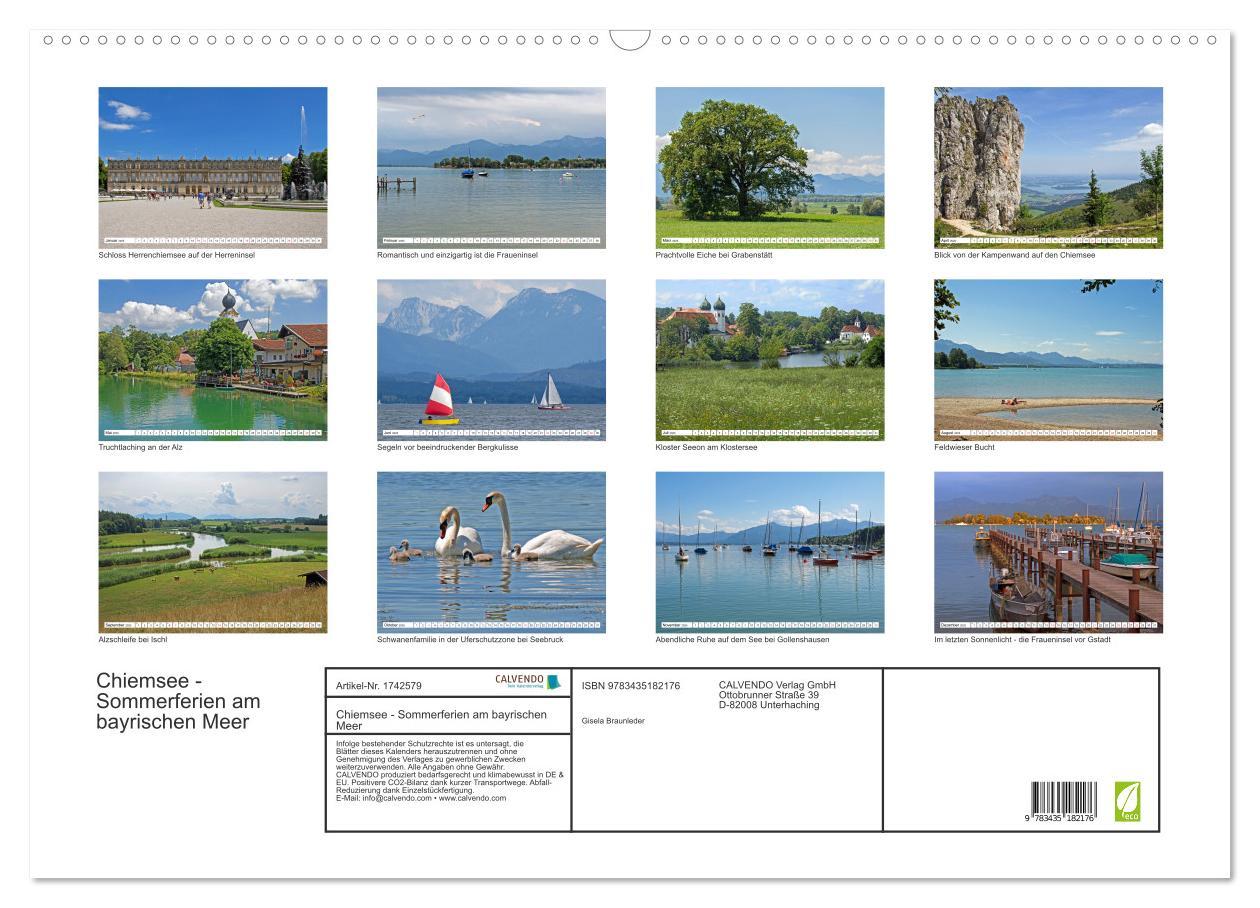 Bild: 9783435182176 | Chiemsee - Sommerferien am bayrischen Meer (Wandkalender 2025 DIN...