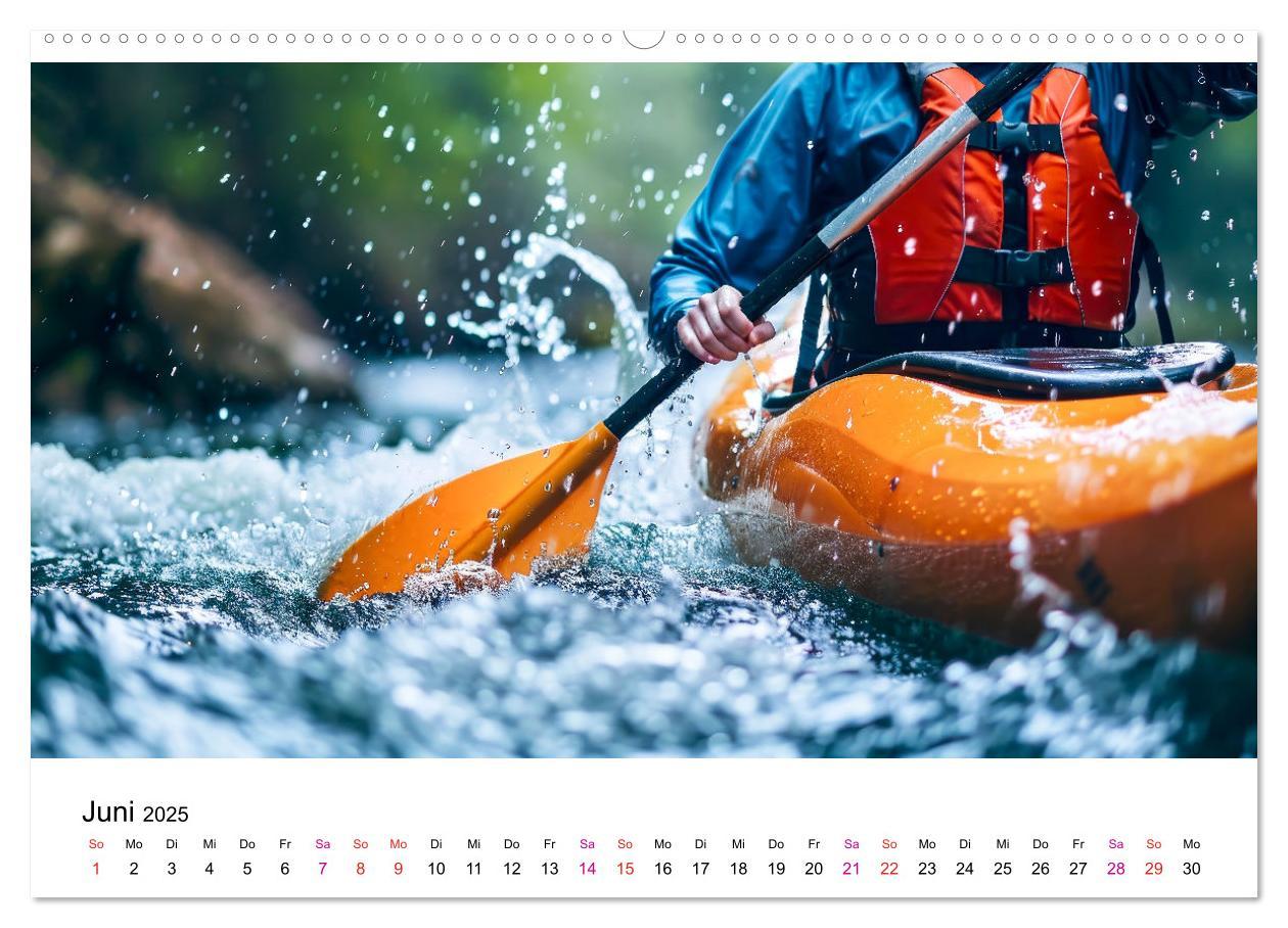 Bild: 9783457140161 | Kajak Erlebnisse (Wandkalender 2025 DIN A2 quer), CALVENDO...