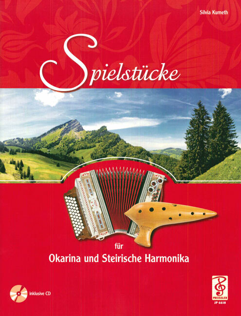 Cover: 9790201466187 | Spielstücke (+CD) für Okarina (in F) und Steirische Harmonika (div....