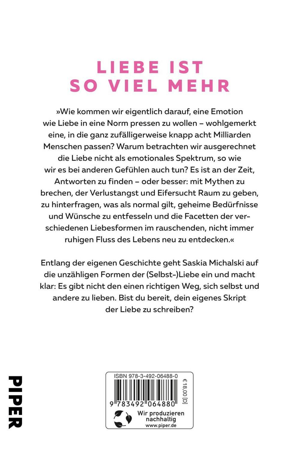 Rückseite: 9783492064880 | Lieben und lieben lassen | Gefühle passen in keine Schublade | Buch