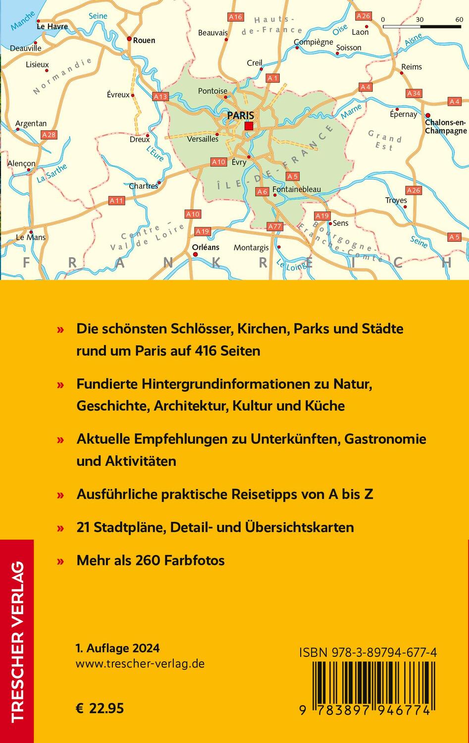 Rückseite: 9783897946774 | TRESCHER Reiseführer Île-de-France | Heike Bentheimer | Taschenbuch